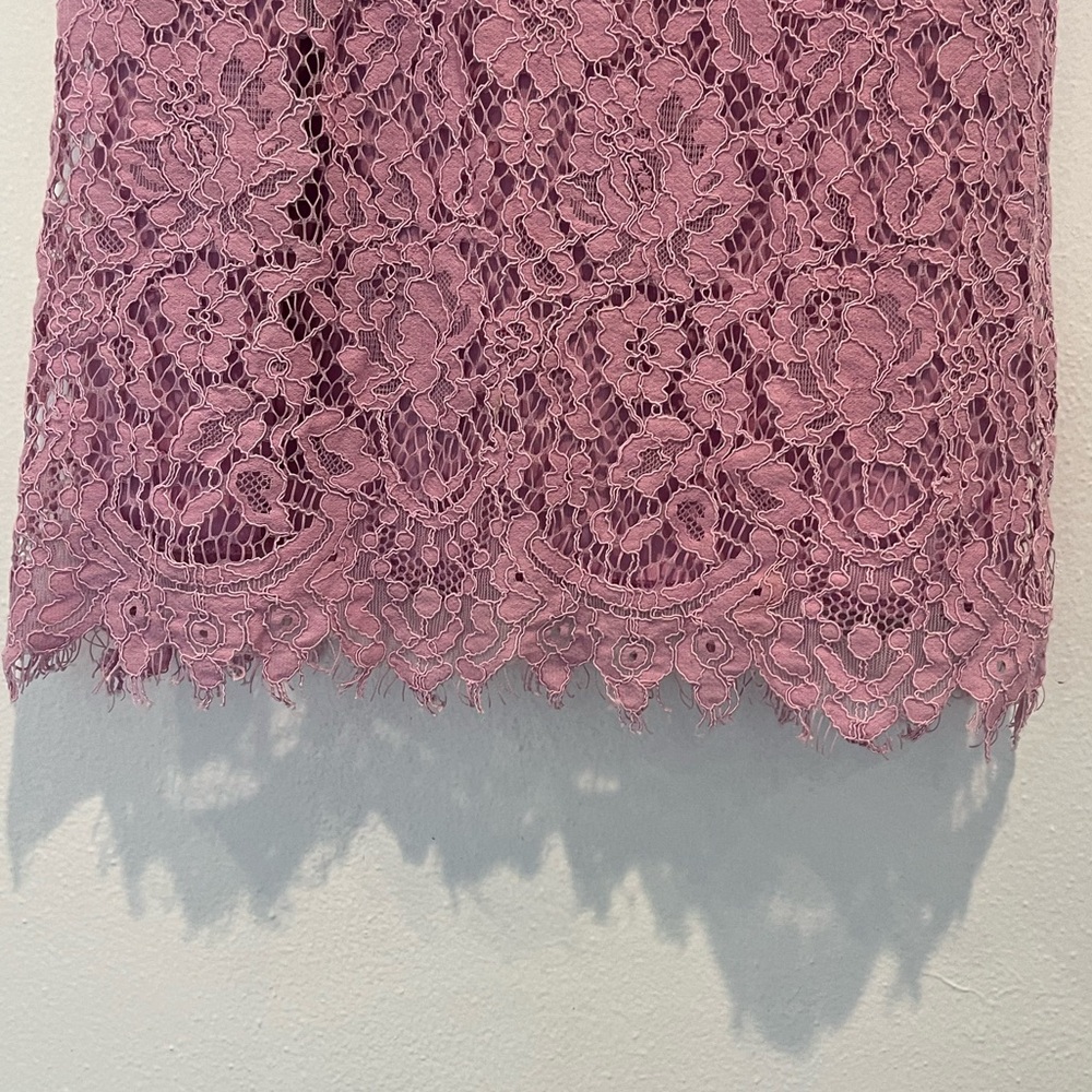Francesca’s Floral Lavender Lace Mini Dress Size XXS - Picture 3 of 7